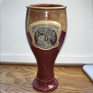 Deneen Pottery Ceramic‎ Goblet with Renaissance 2009 Emblem